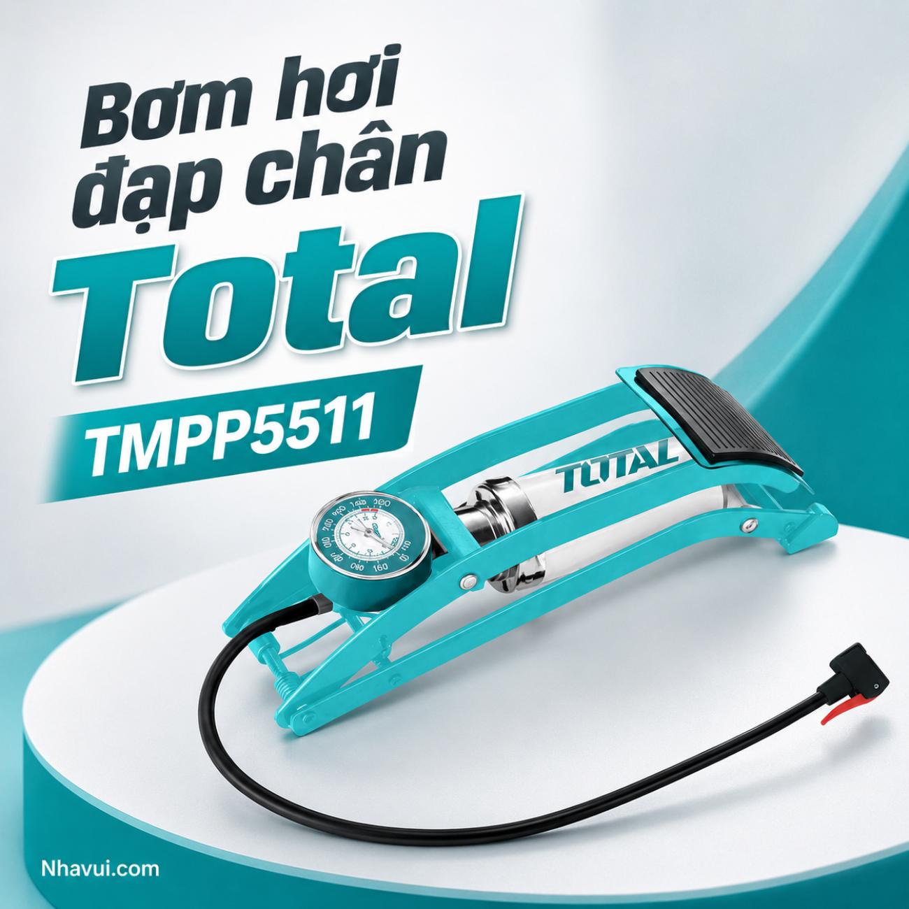 Bơm hơi đạp chân Total TMPP5511