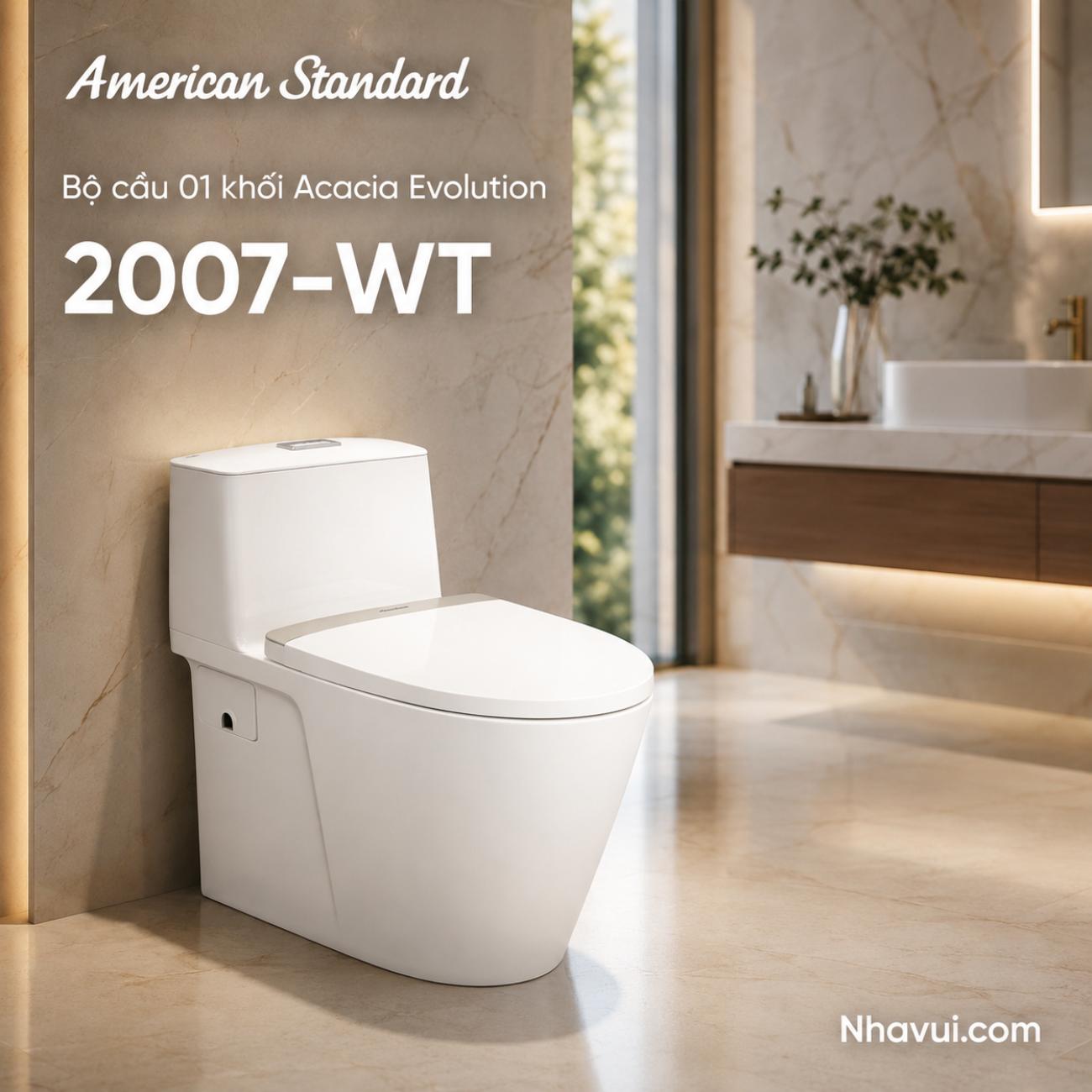 Bồn cầu 1 khối American Standard 2007-WT Acacia Evolution