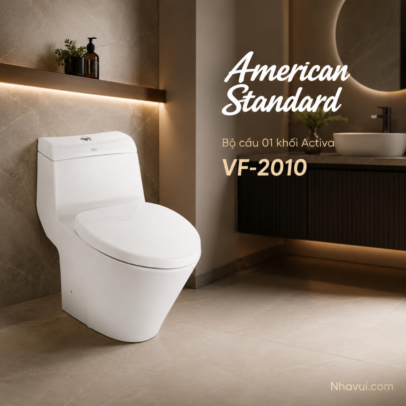 Bồn cầu 1 khối American Standard VF-2010 Activa