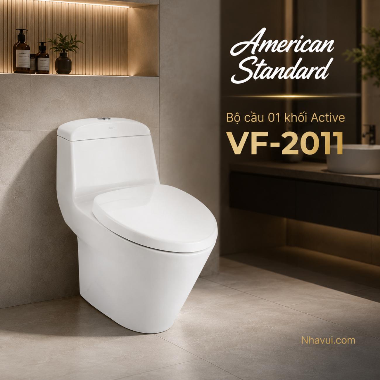 Bồn cầu 1 khối American Standard VF-2011 Active