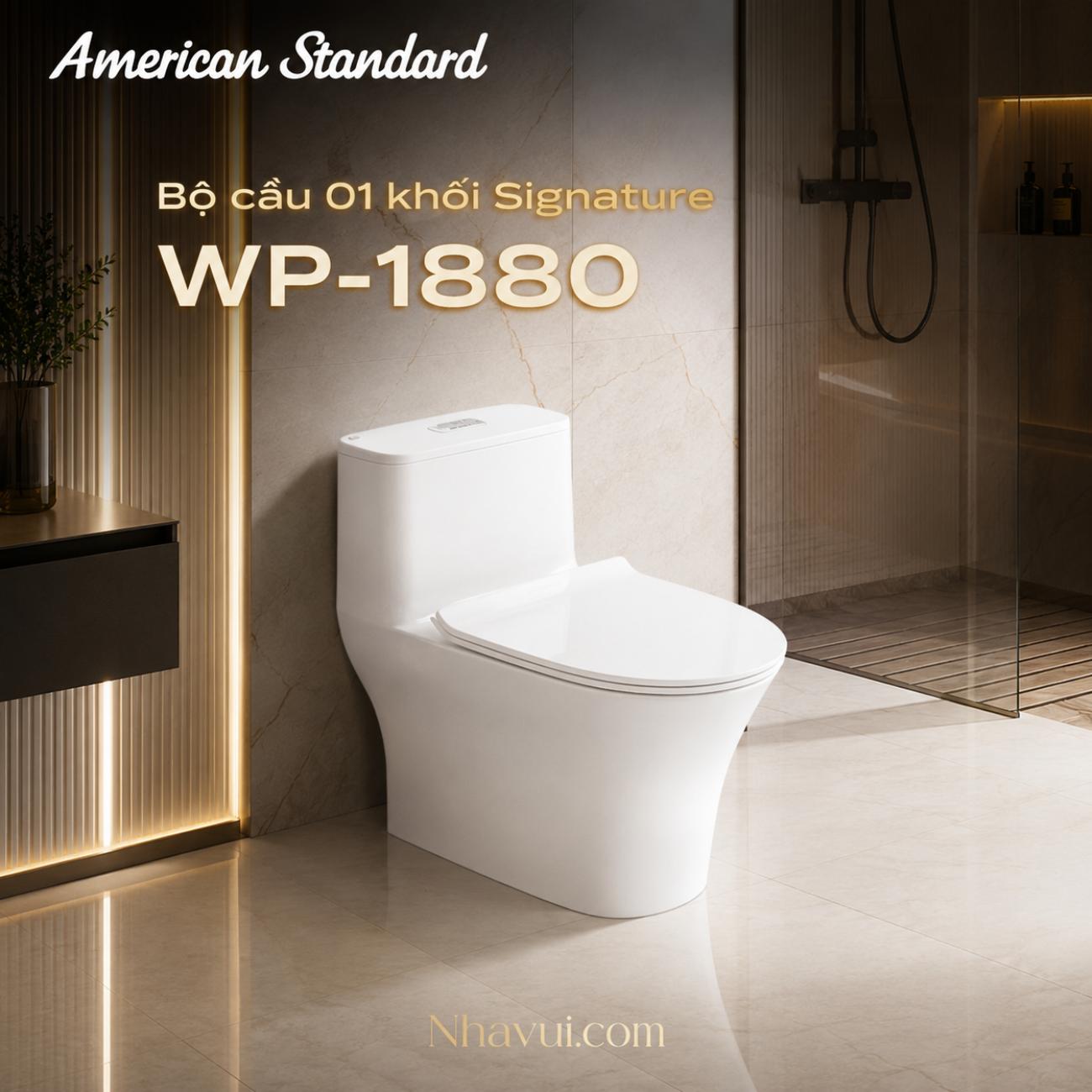 Bồn cầu 1 khối American Standard WP-1880 Signature