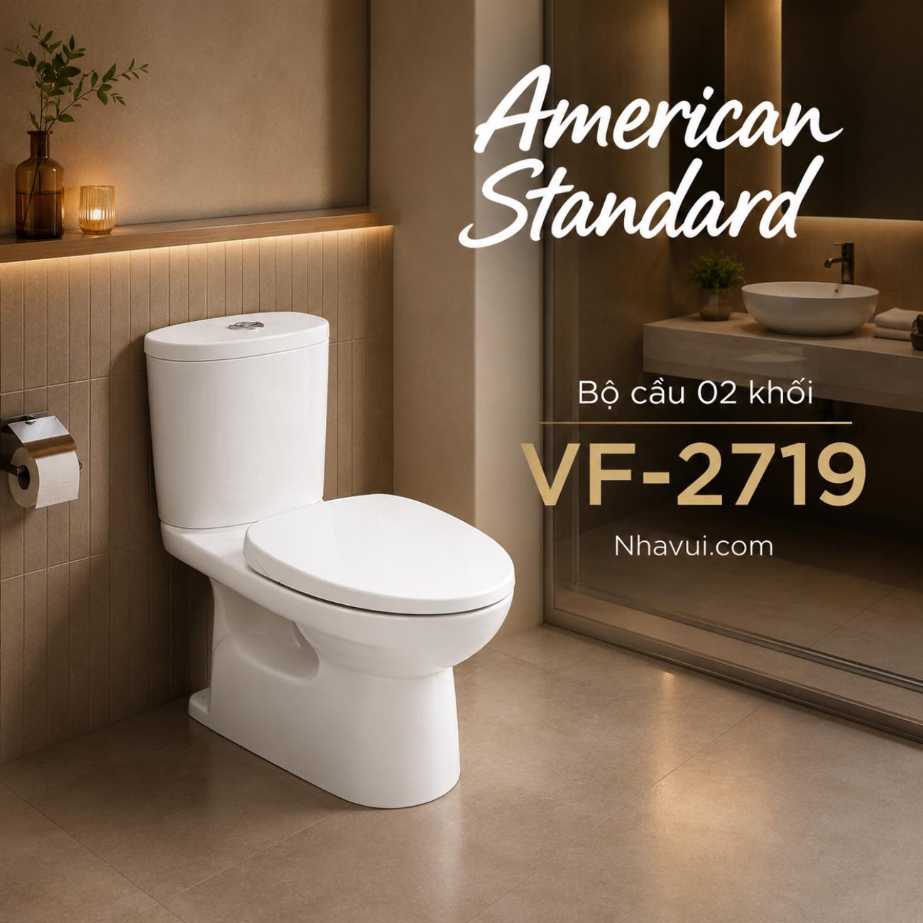Bồn cầu 2 khối American Standard VF-2719