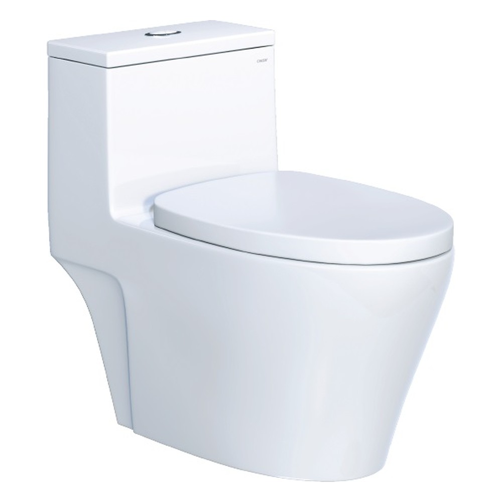 Bồn cầu một khối nắp êm Caesar CD1356 – 725 x 400 x 650mm chính hãng, bảo hành 24 tháng