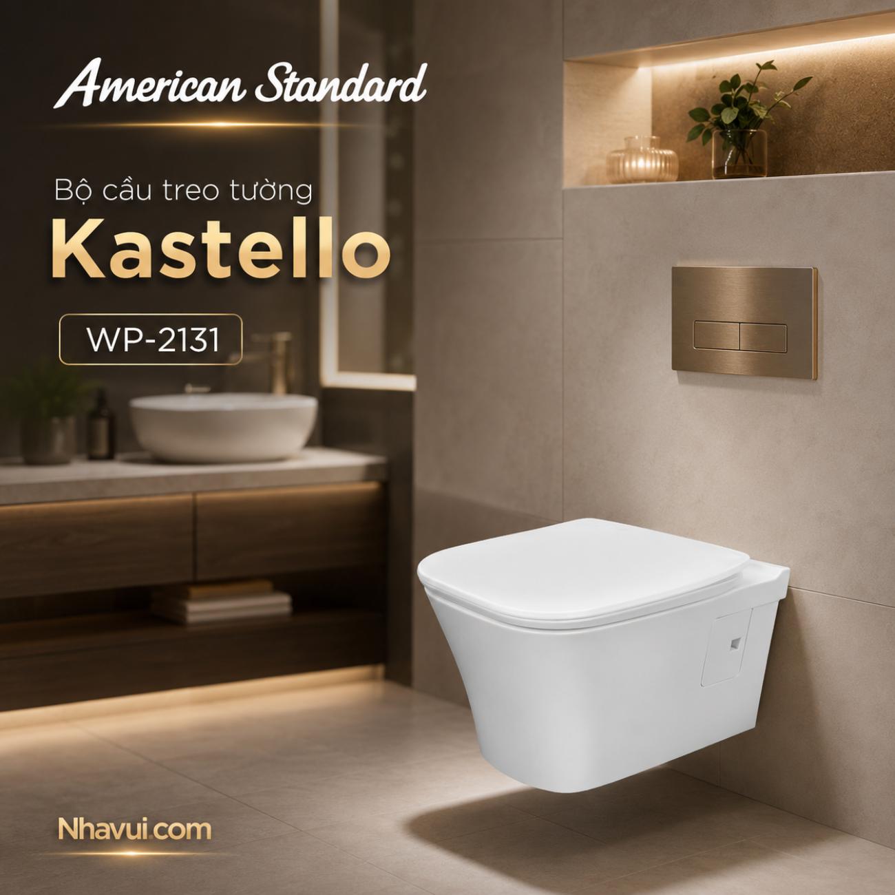 Bồn cầu treo tường American Standard WP-2131 Kastello