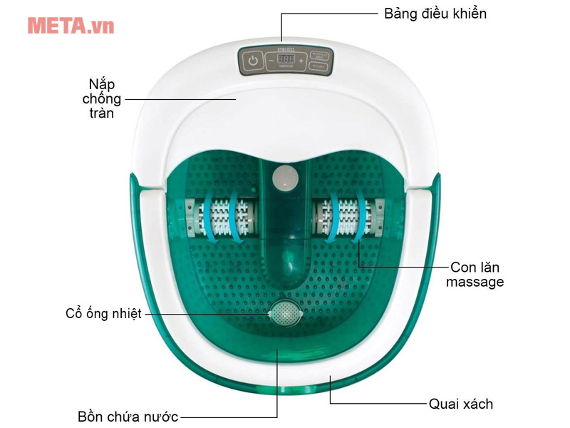 Bồn ngâm chân con lăn tự động HoMedics FB-650