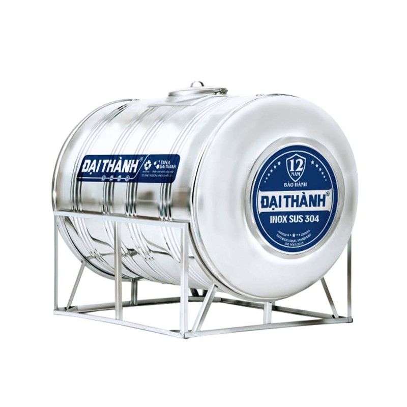 Bồn nước inox Đại Thành SUS304 ngang 500L–2500L