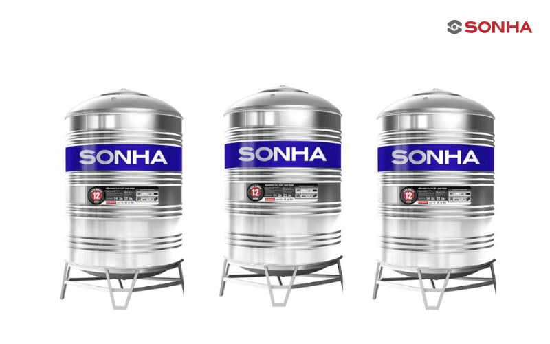 Bồn nước inox Sơn Hà đứng