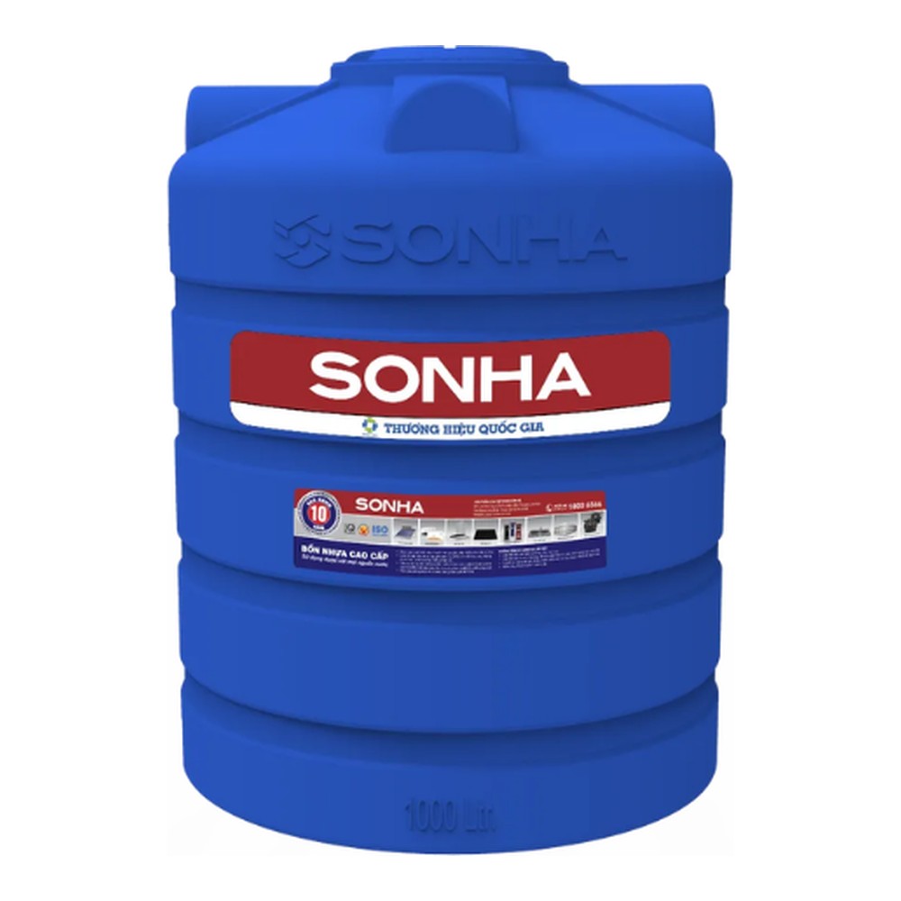Bồn nước nhựa Sơn Hà đứng chính hãng – 300L, 500L, 700L, 1000L, 1500L, 2000L