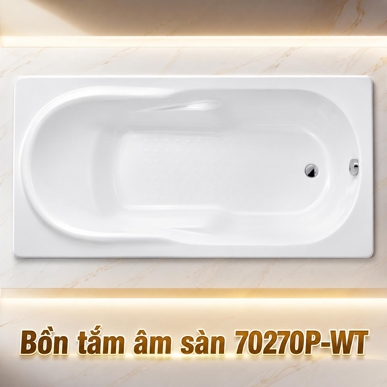 Bồn tắm âm sàn Active 70270P-WT