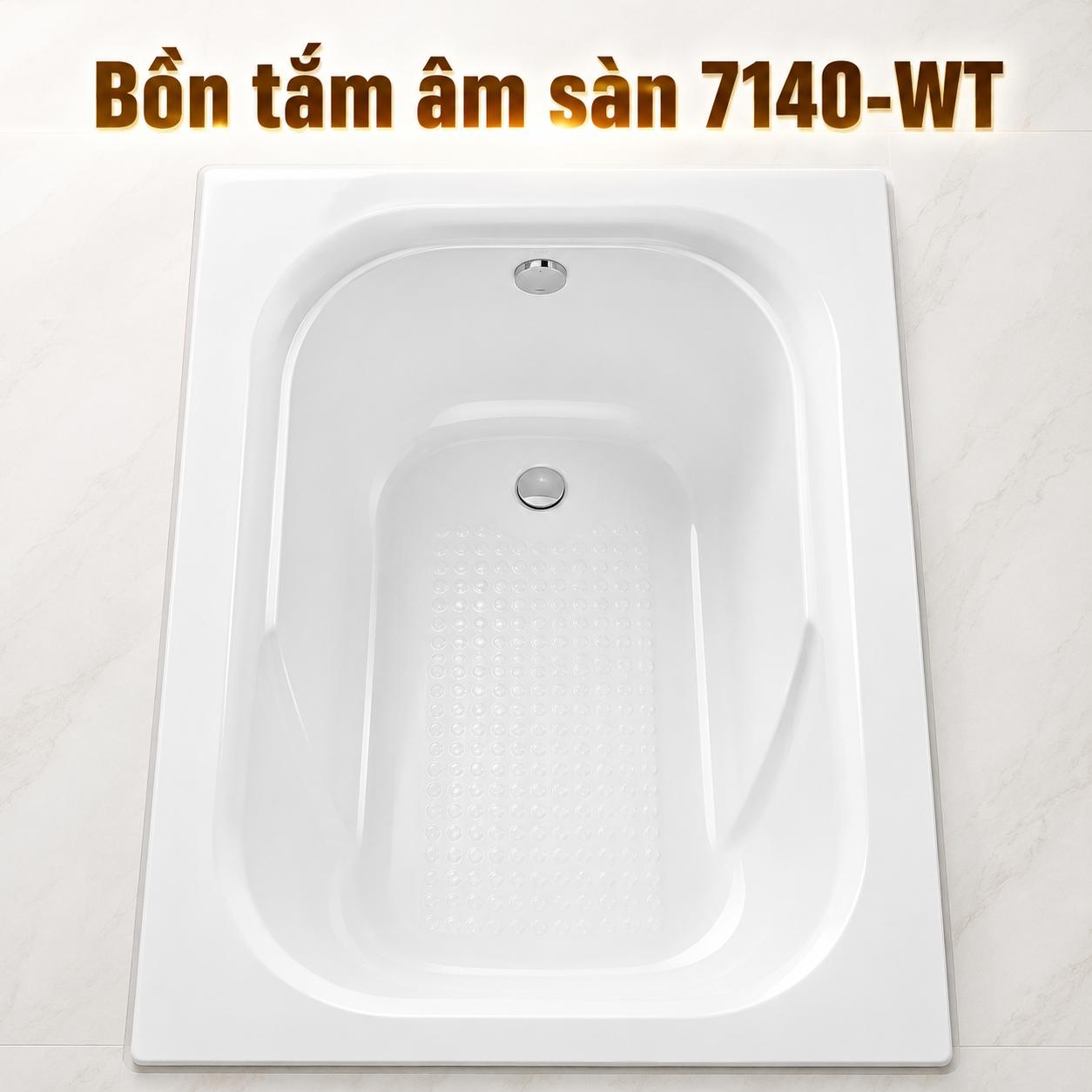 Bồn tắm âm sàn Studio 7140-WT