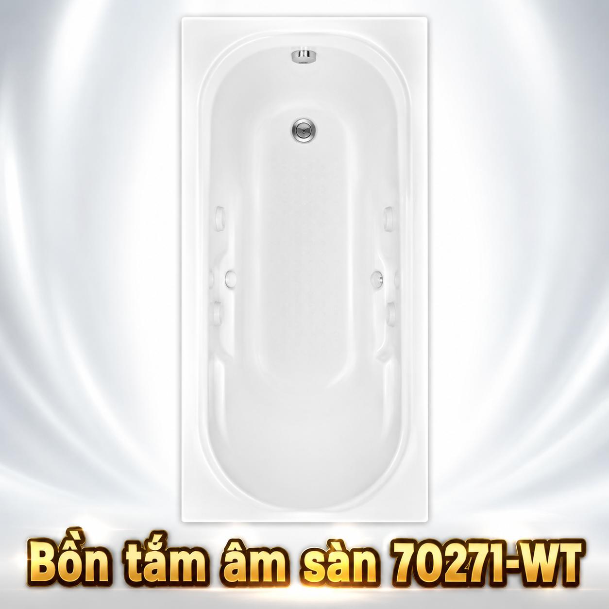 Bồn tắm âm sàn thủy lực Active 70271-WT