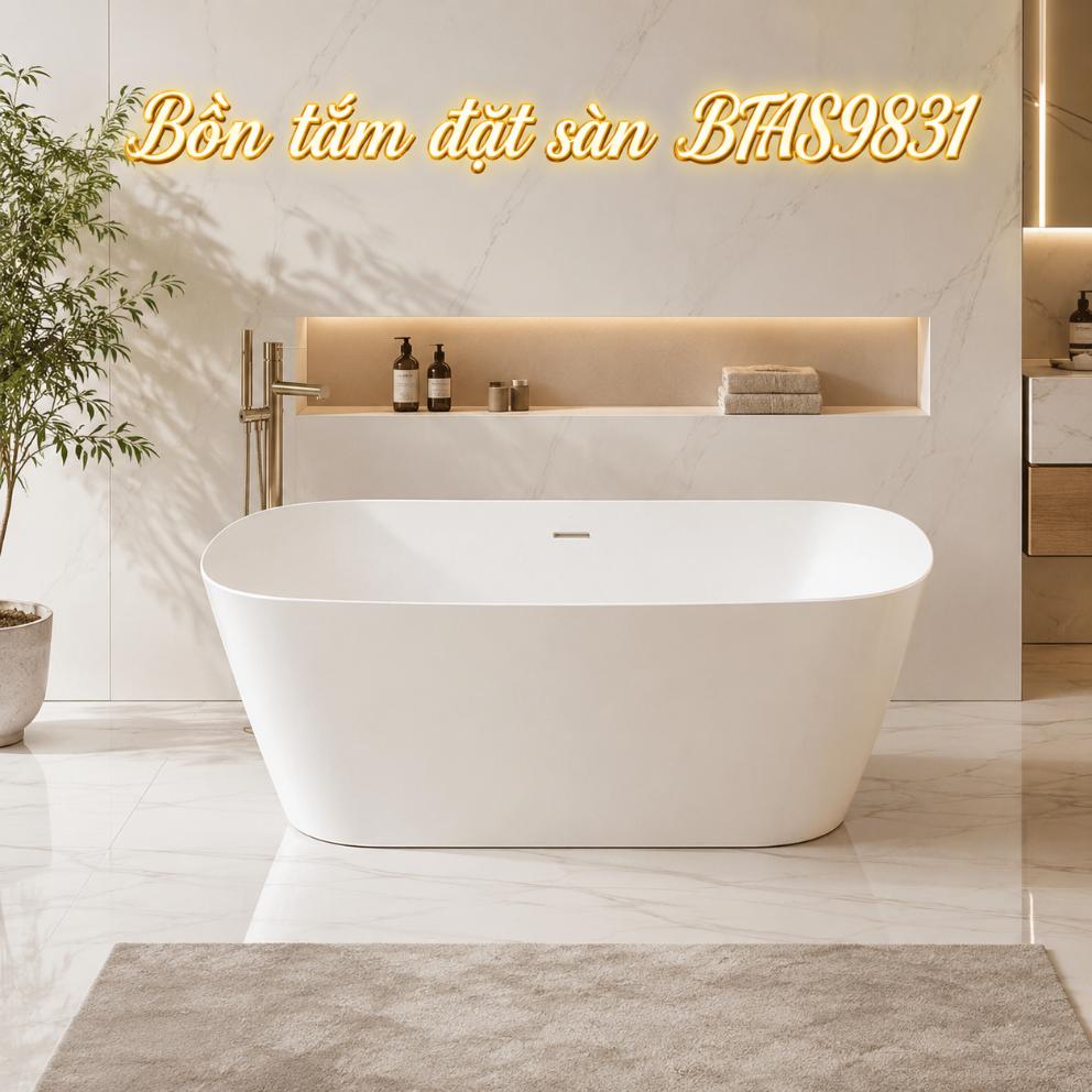 Bồn tắm đặt sàn Zenistone BTAS9831