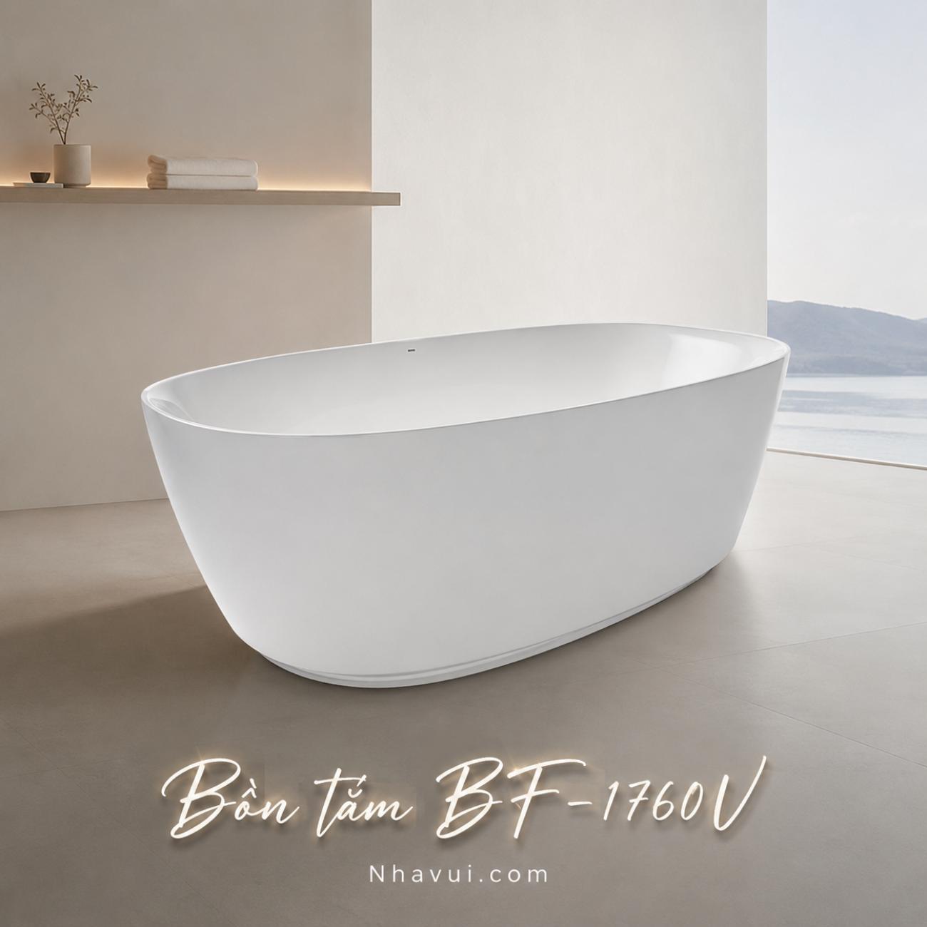 Bồn tắm INAX BF-1760V thiết kế thành mỏng cao cấp