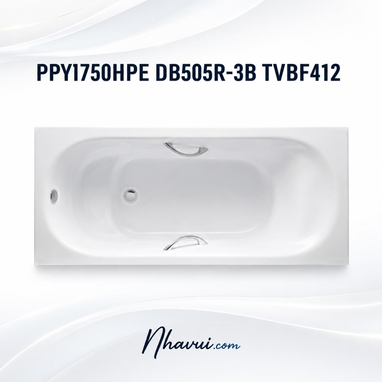 Bồn tắm ngọc trai có tay vịn TOTO PPY1750HPE DB505R-3B TVBF412