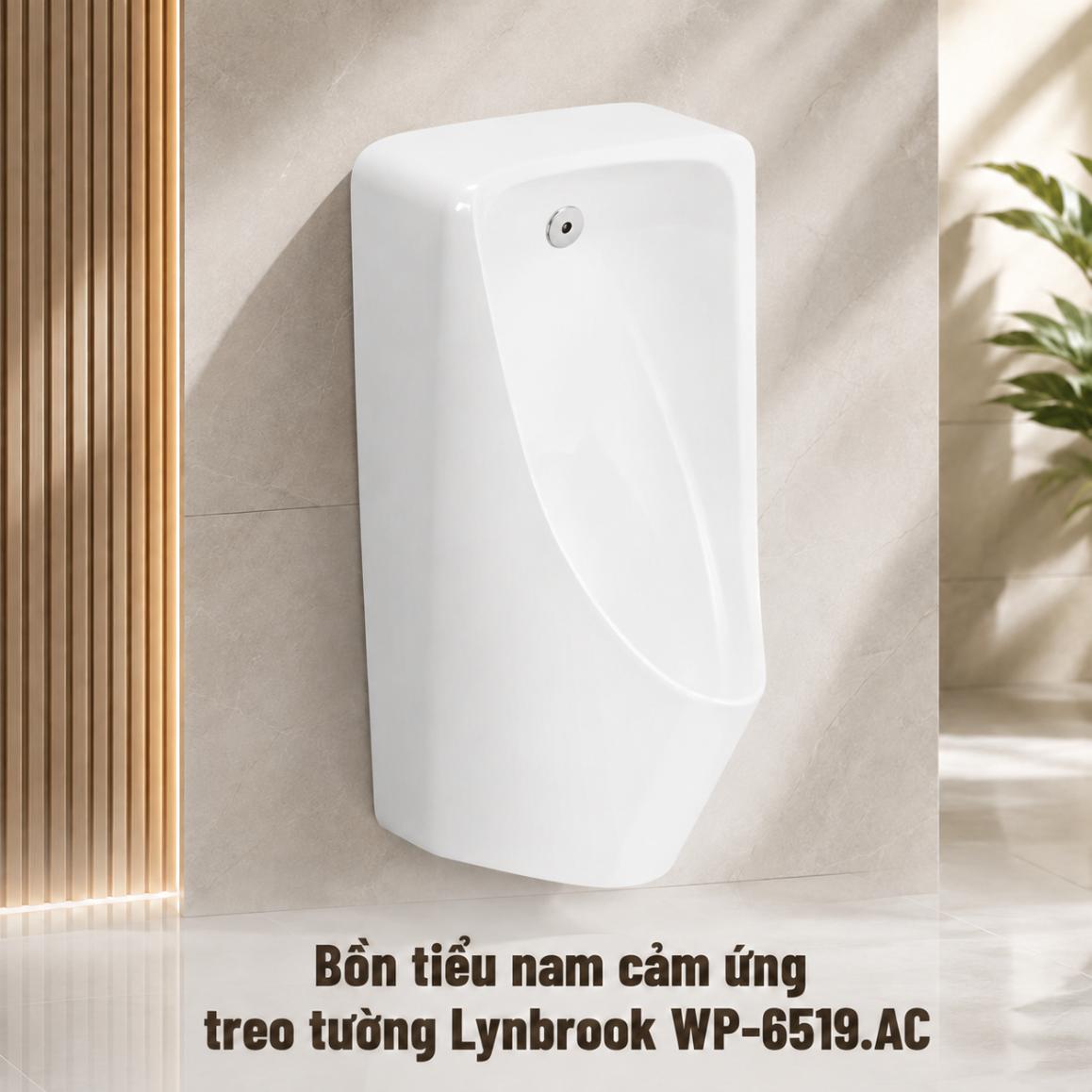 Bồn tiểu nam cảm ứng treo tường Lynbrook dùng điện WP-6519.AC