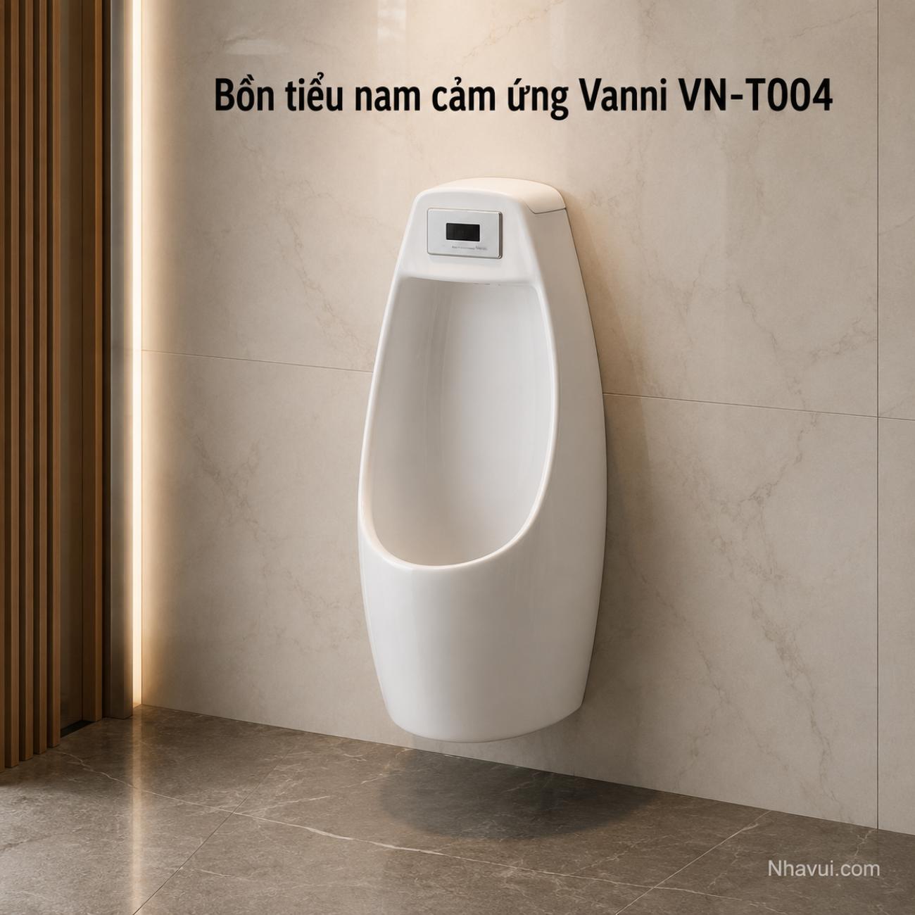 Bồn tiểu nam cảm ứng Vanni VN-T004 kích thước 310 x 260 x 670mm