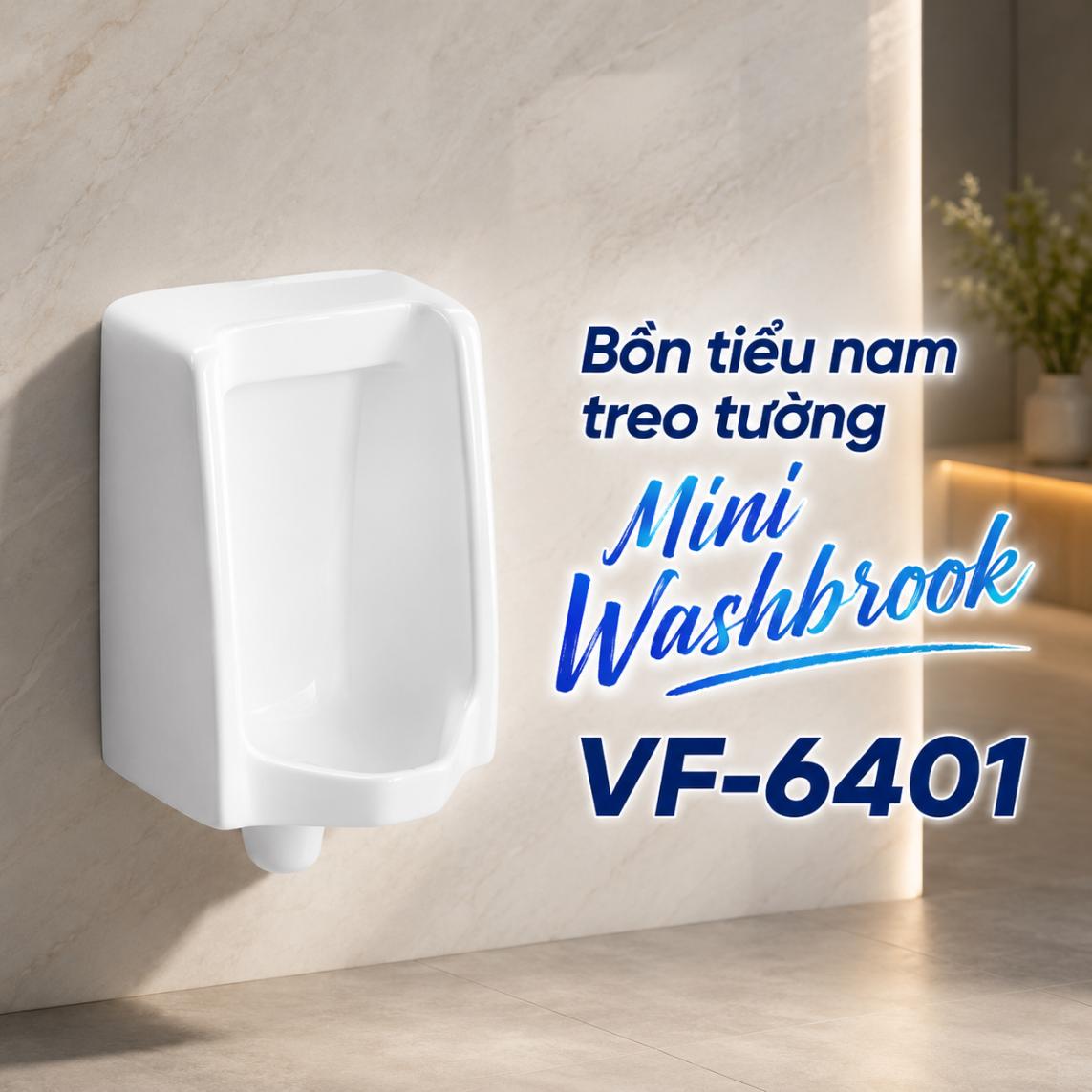 Bồn tiểu nam treo tường Mini Washbrook VF-6401