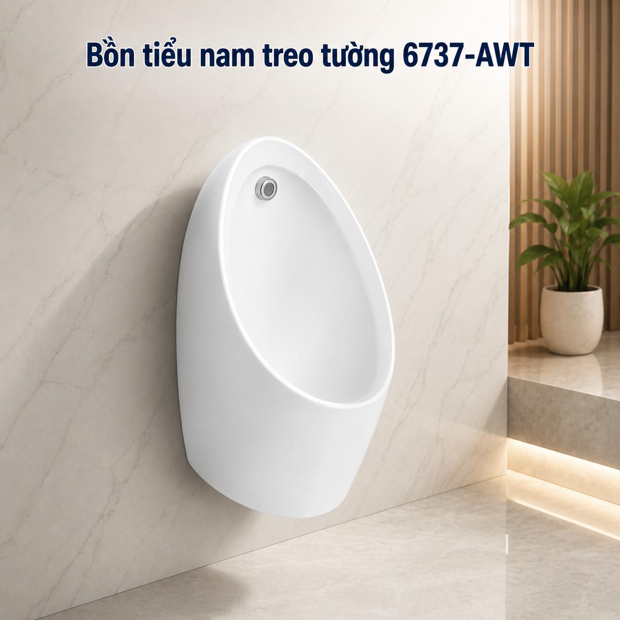Bồn tiểu nam treo tường New Contour 6737-AWT