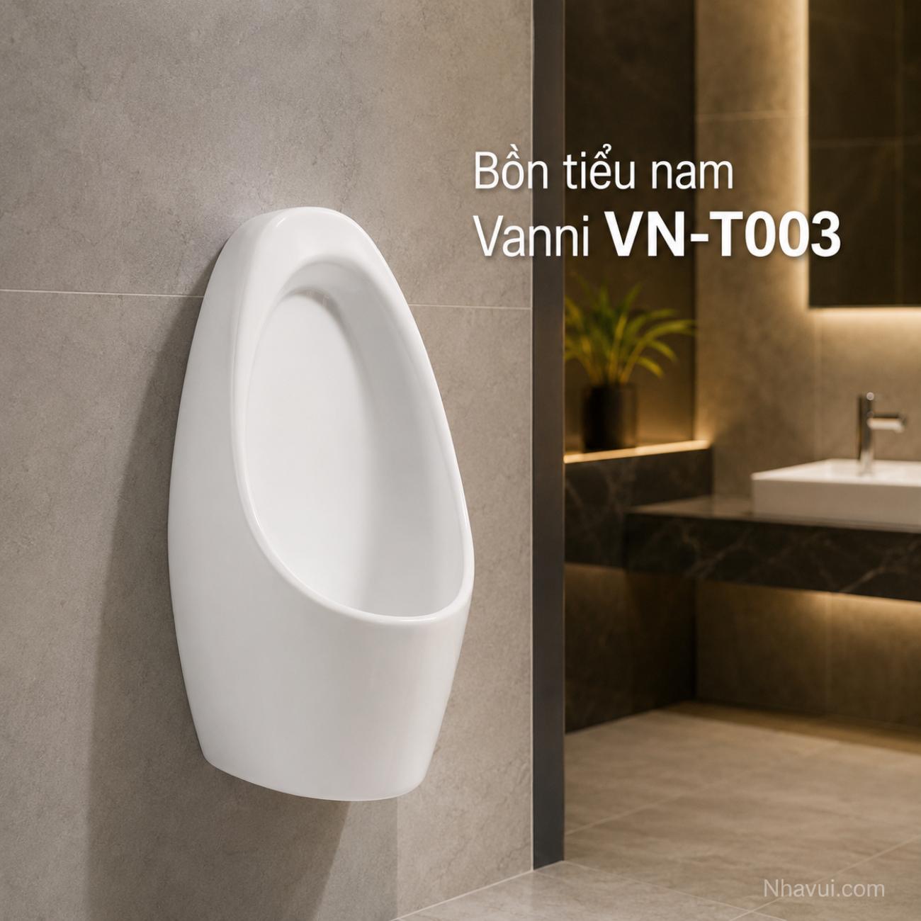 Bồn tiểu nam Vanni VN-T003 kích thước 310 x 260 x 670mm