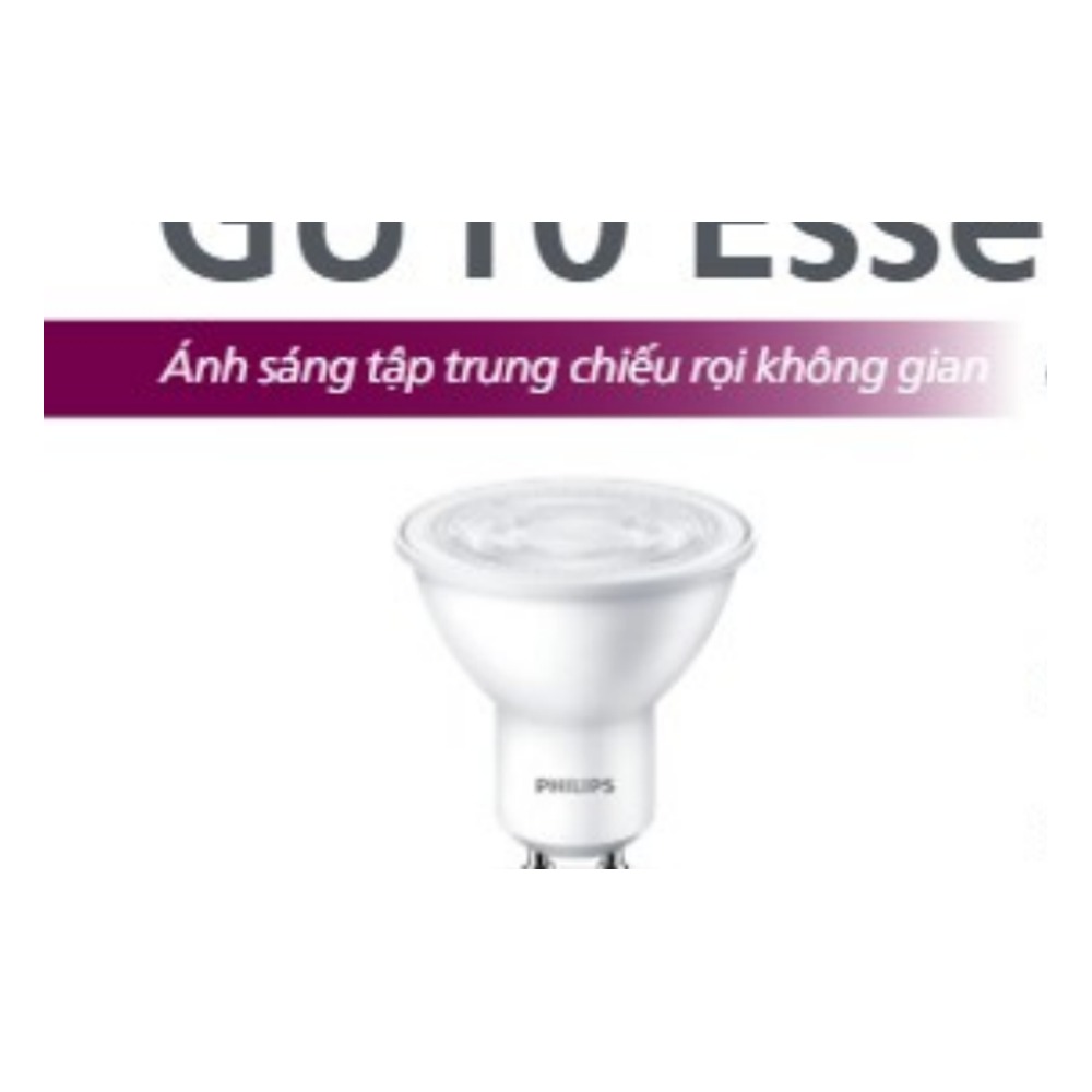 Bóng đèn LED chiếu điểm Philips Essential LEDspot GU10 4.7-50W 36D