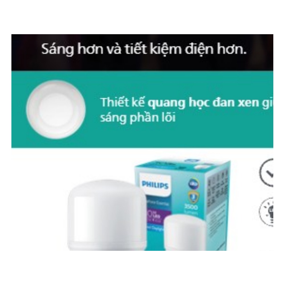 Bóng LED trụ Philips TForce Essential E27 25W / 35W / 45W / 50W