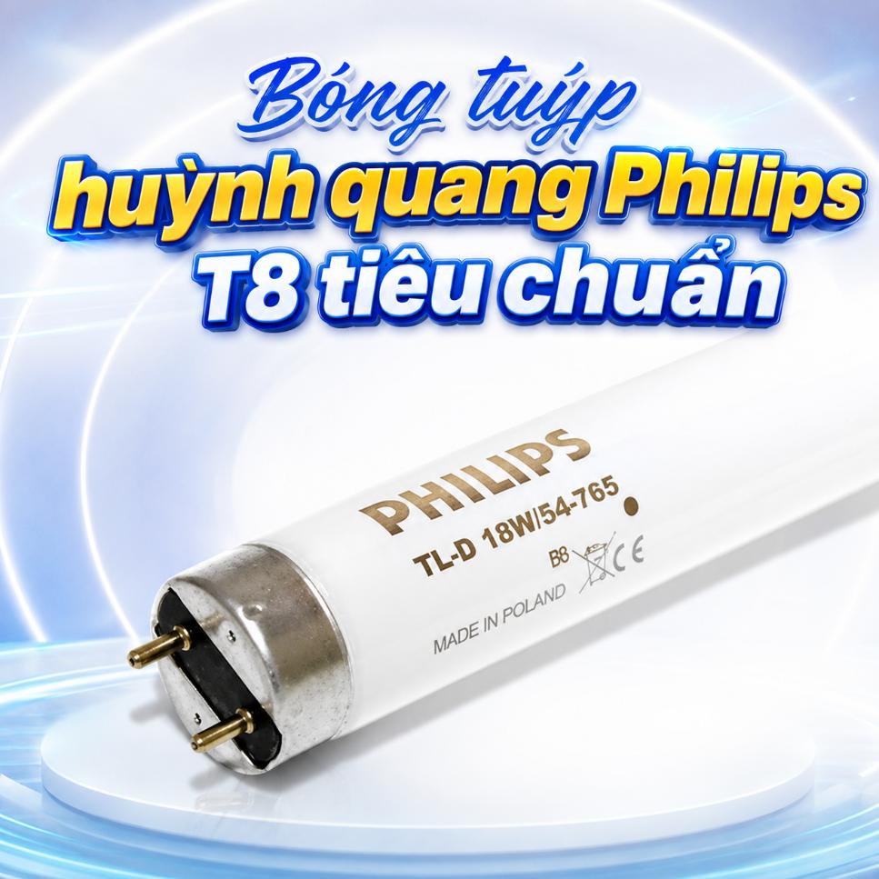 Bóng tuýp huỳnh quang Philips T8 tiêu chuẩn 18W / 36W