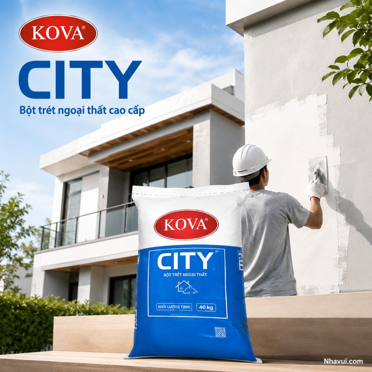 Bột trét ngoại thất cao cấp KOVA CITY