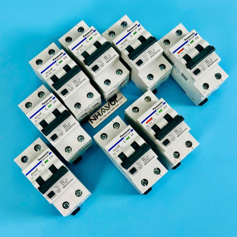 Cầu dao RCBO Panasonic 2P1E chống rò 30mA
