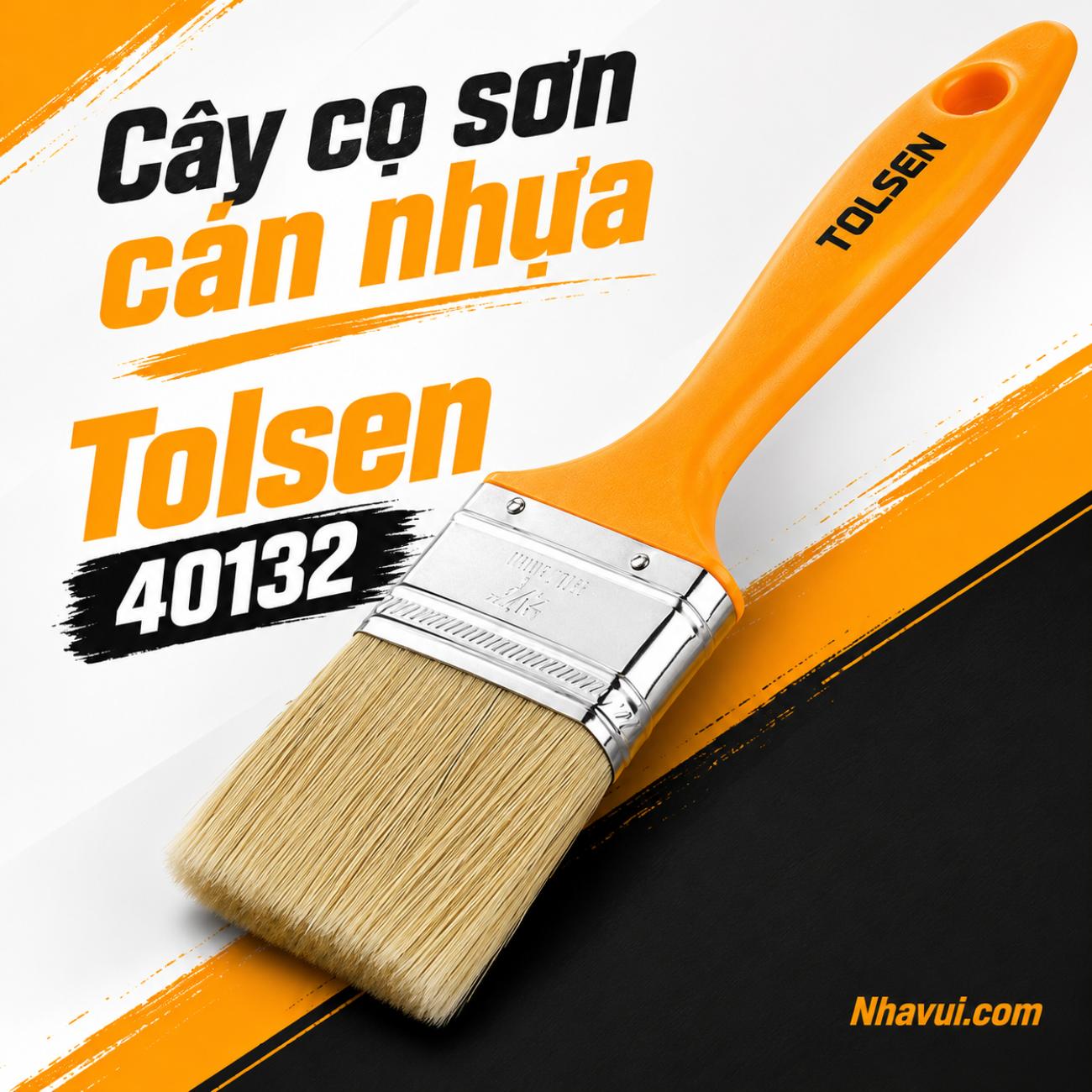 Cây cọ sơn cán nhựa Tolsen 40132 1.5 inch