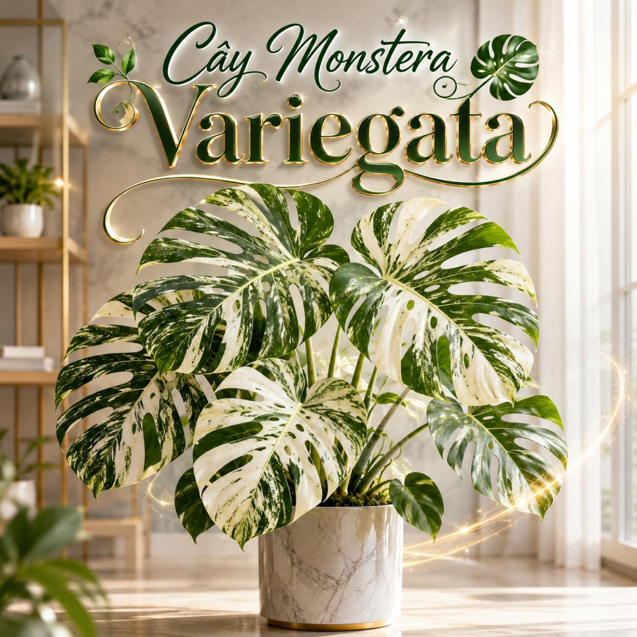 Cây Monstera Variegata