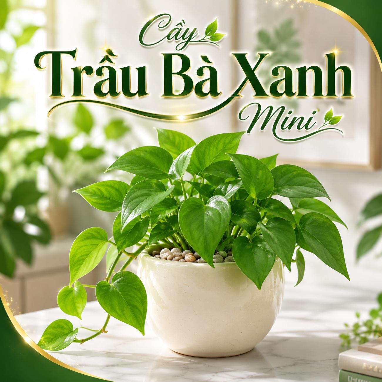 Cây Trầu Bà Xanh Mini