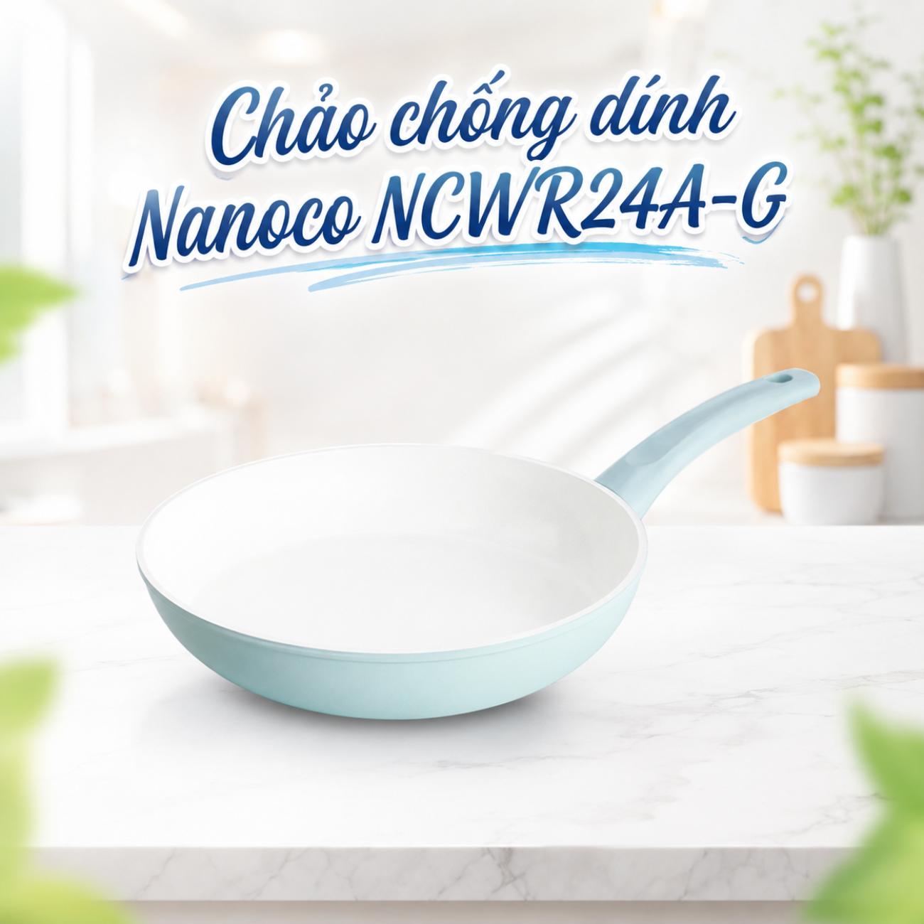 Chảo chống dính Nanoco NCWR24A-G D24cm