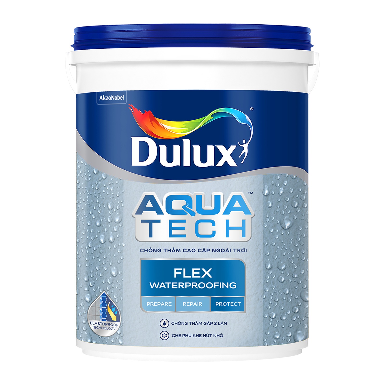 Chất chống thấm Dulux Aquatech Flex Waterproofing chính hãng – Thùng 6 kg, 20 kg