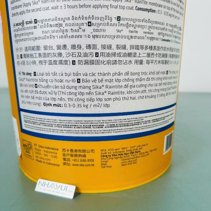 Chất phủ chống thấm Sika® RainTite