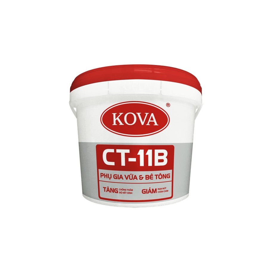 Chất Phụ Gia Chống Thấm KOVA CT-11B 1kg, 4kg Cho Vữa & Bê Tông