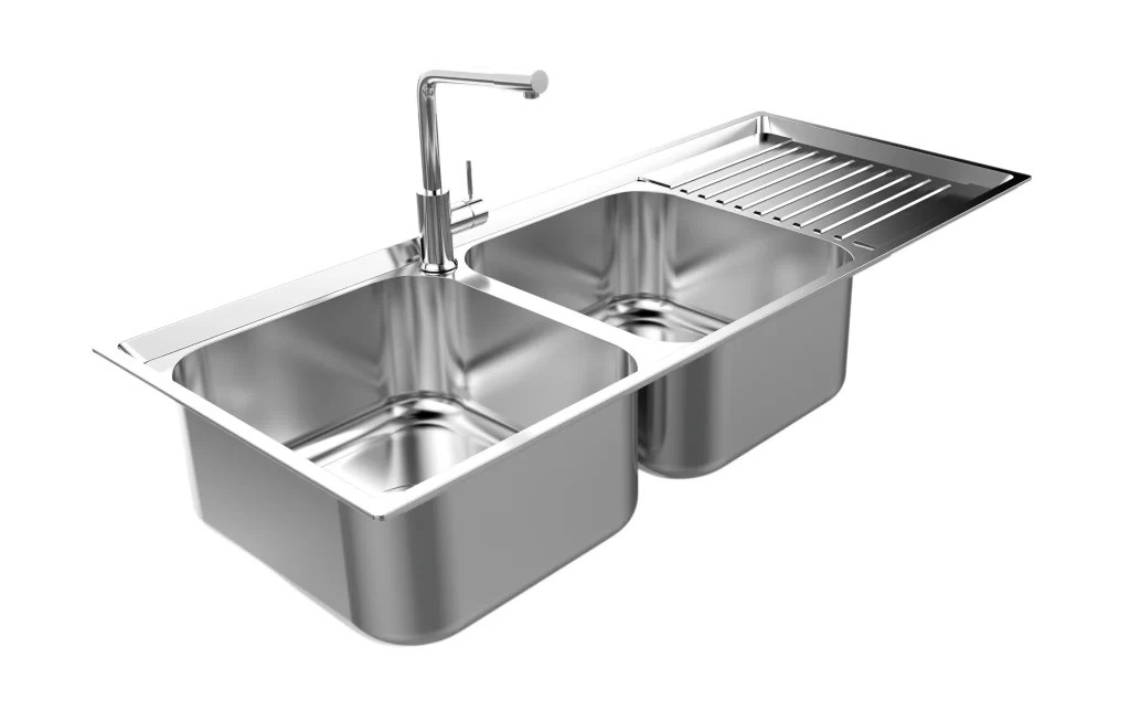 Chậu rửa chén inox Sơn Hà S105 2 hộc 1 bàn
