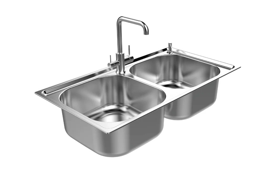 Chậu rửa chén inox Sơn Hà S76 2 hộc