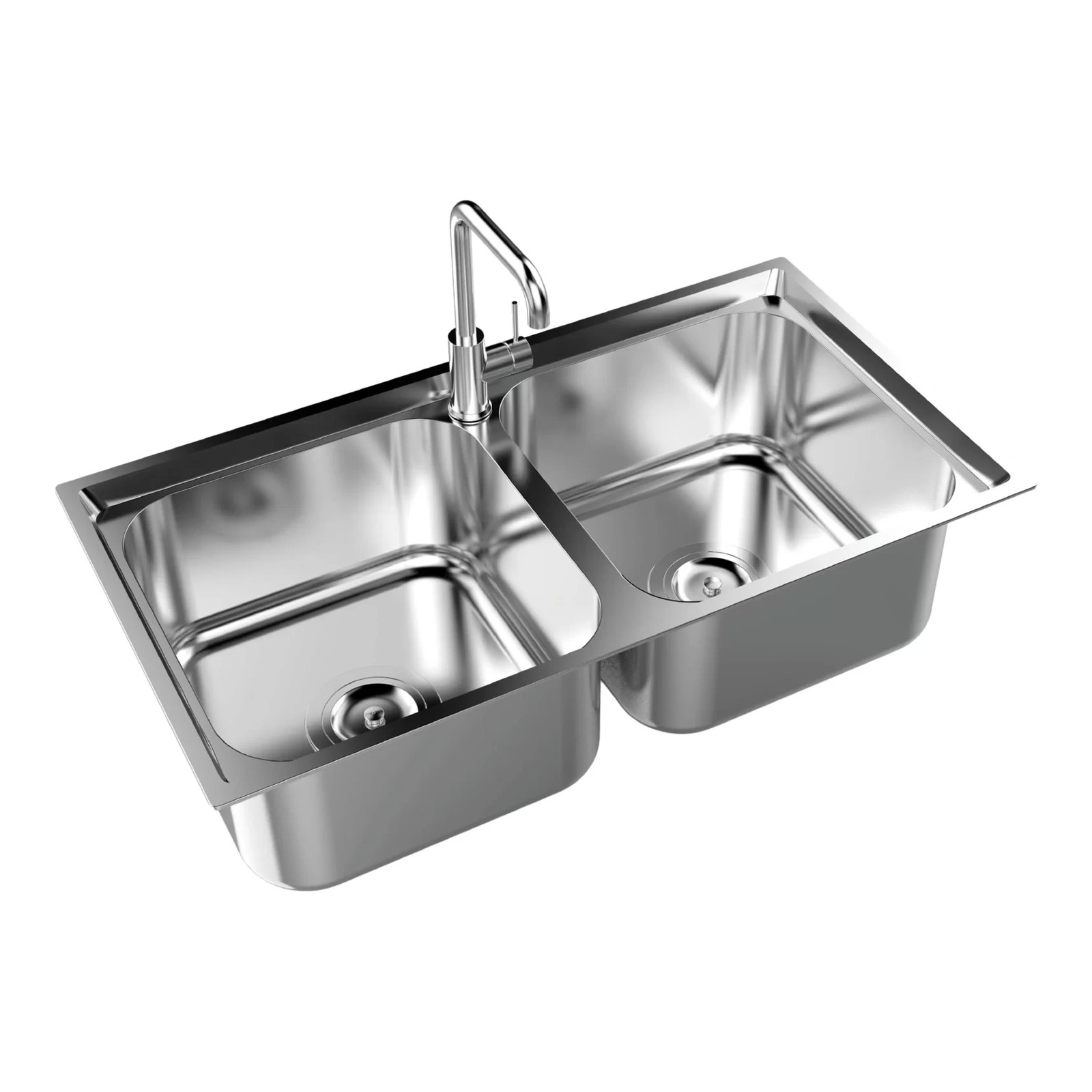 Chậu rửa chén inox Sơn Hà S82 2 hộc chính hãng