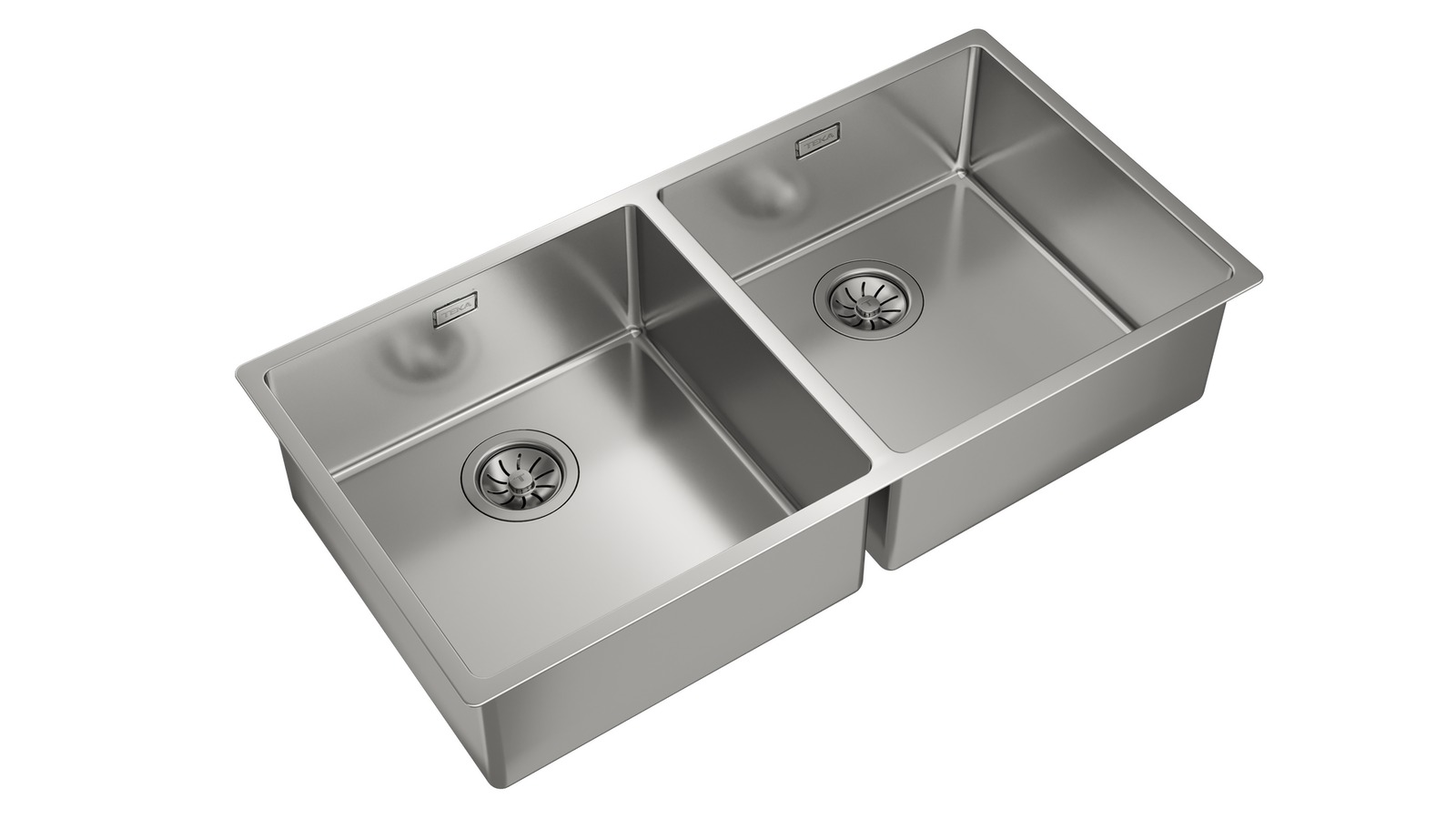 Chậu rửa chén inox Teka BE Linea RS15 2B 860 lắp âm 2 hộc