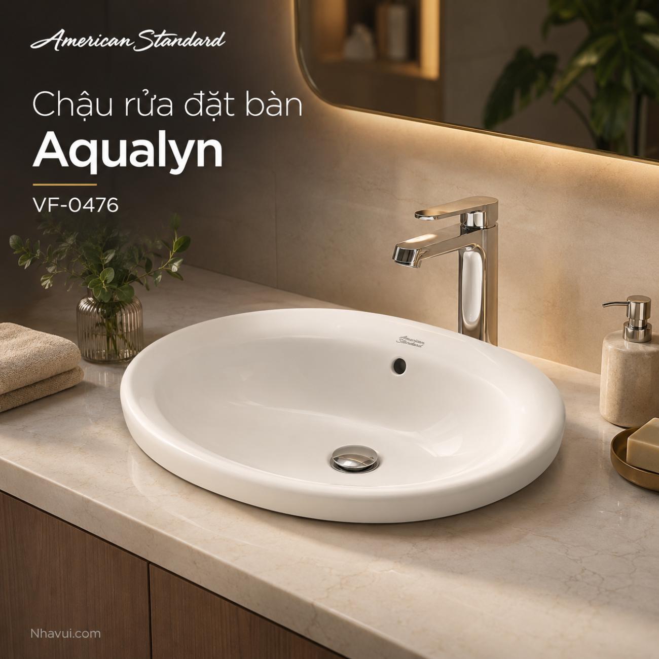 Chậu rửa đặt bàn American Standard VF-0476 Acqulyn
