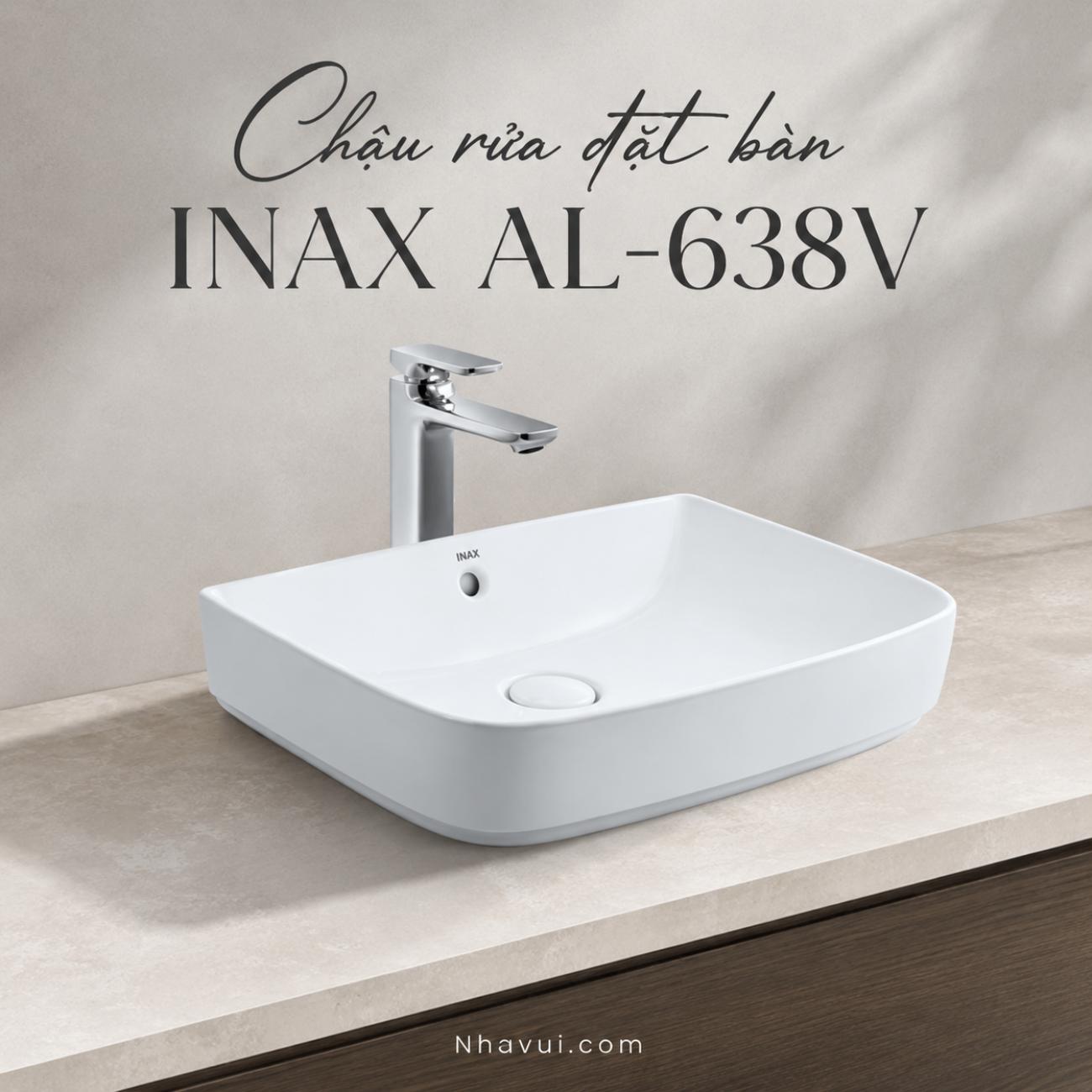 Chậu rửa đặt bàn INAX AL-638V AQUA CERAMIC