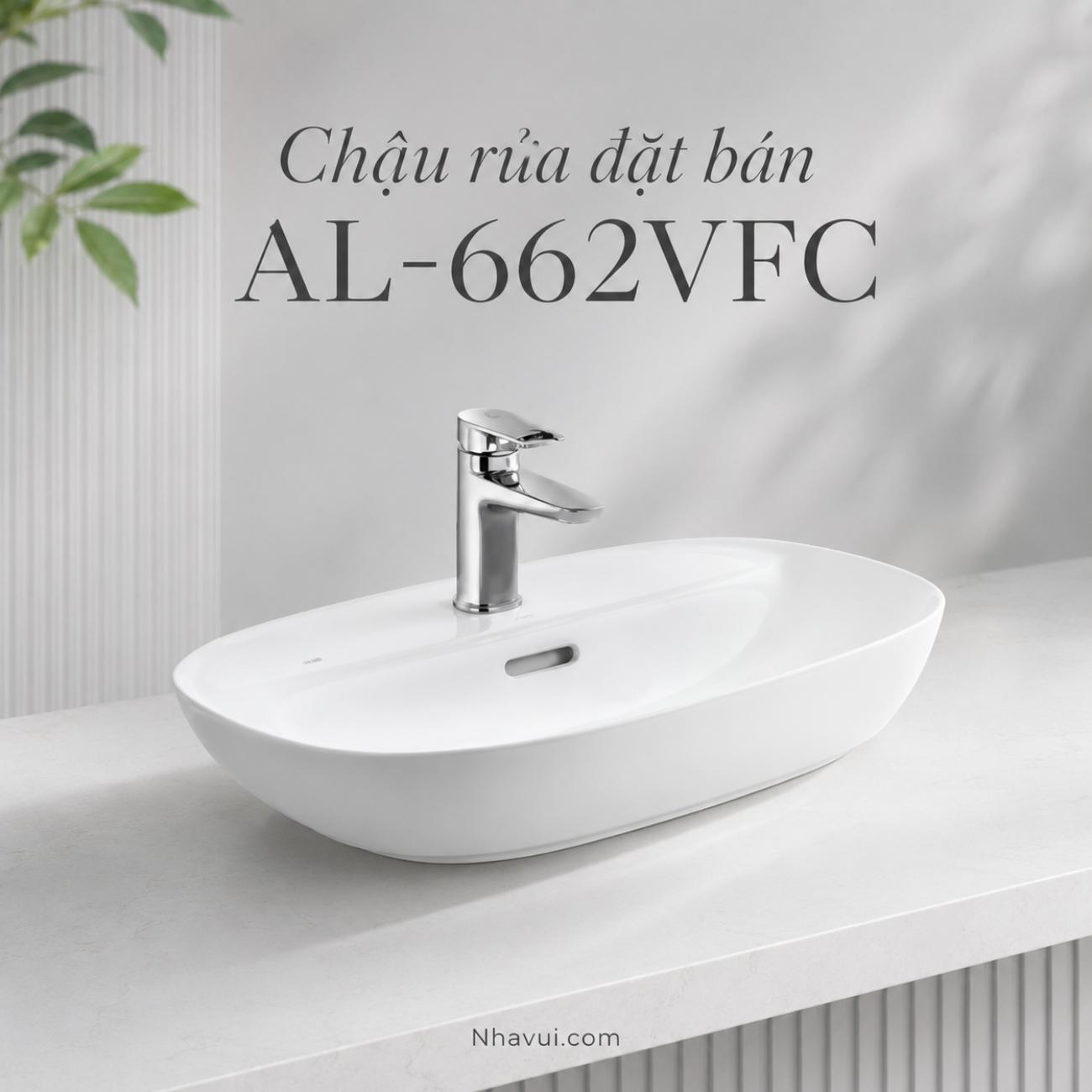 Chậu rửa đặt bàn INAX AL-662VFC AQUA CERAMIC