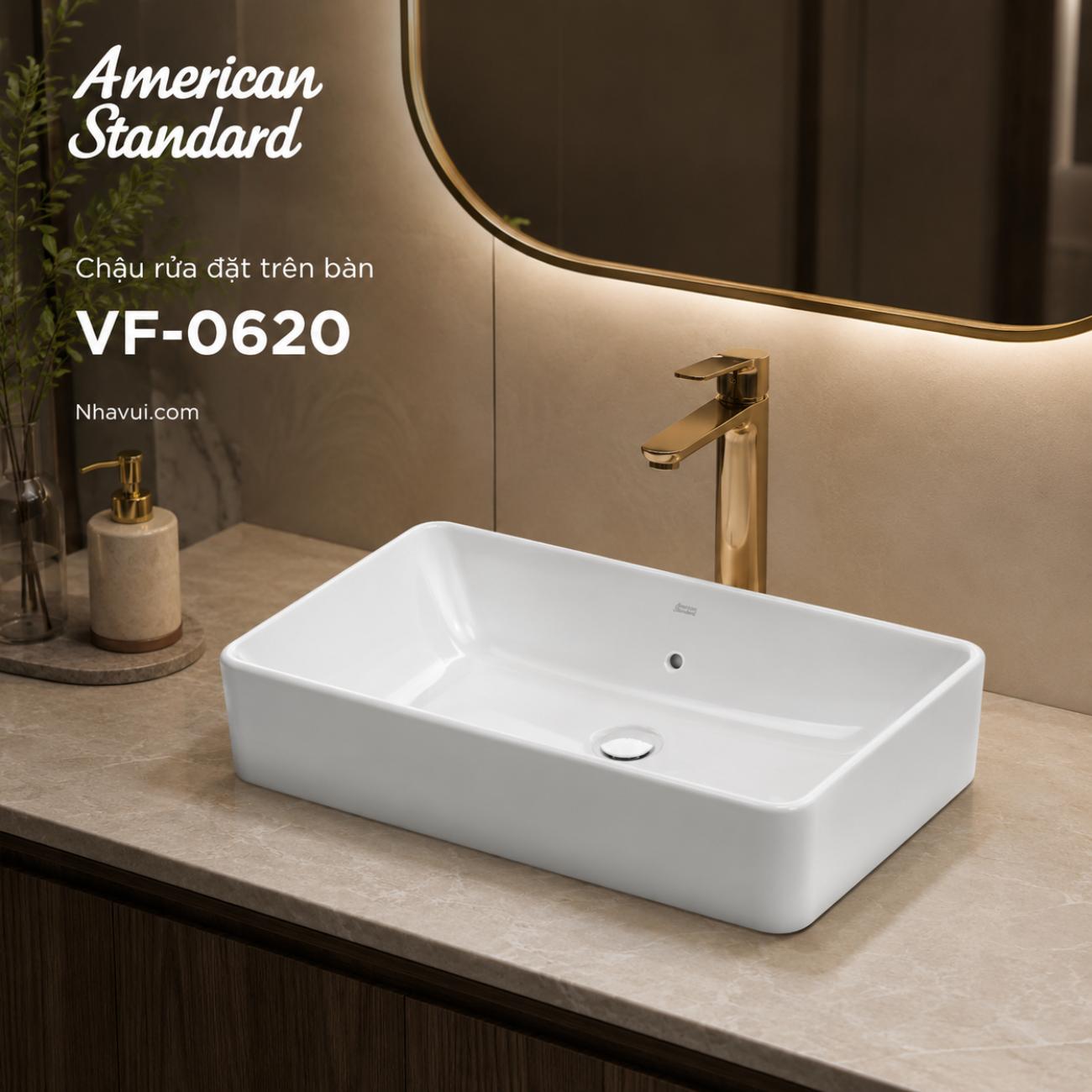 Chậu rửa đặt trên bàn American Standard VF-0620 Acacia Evolution