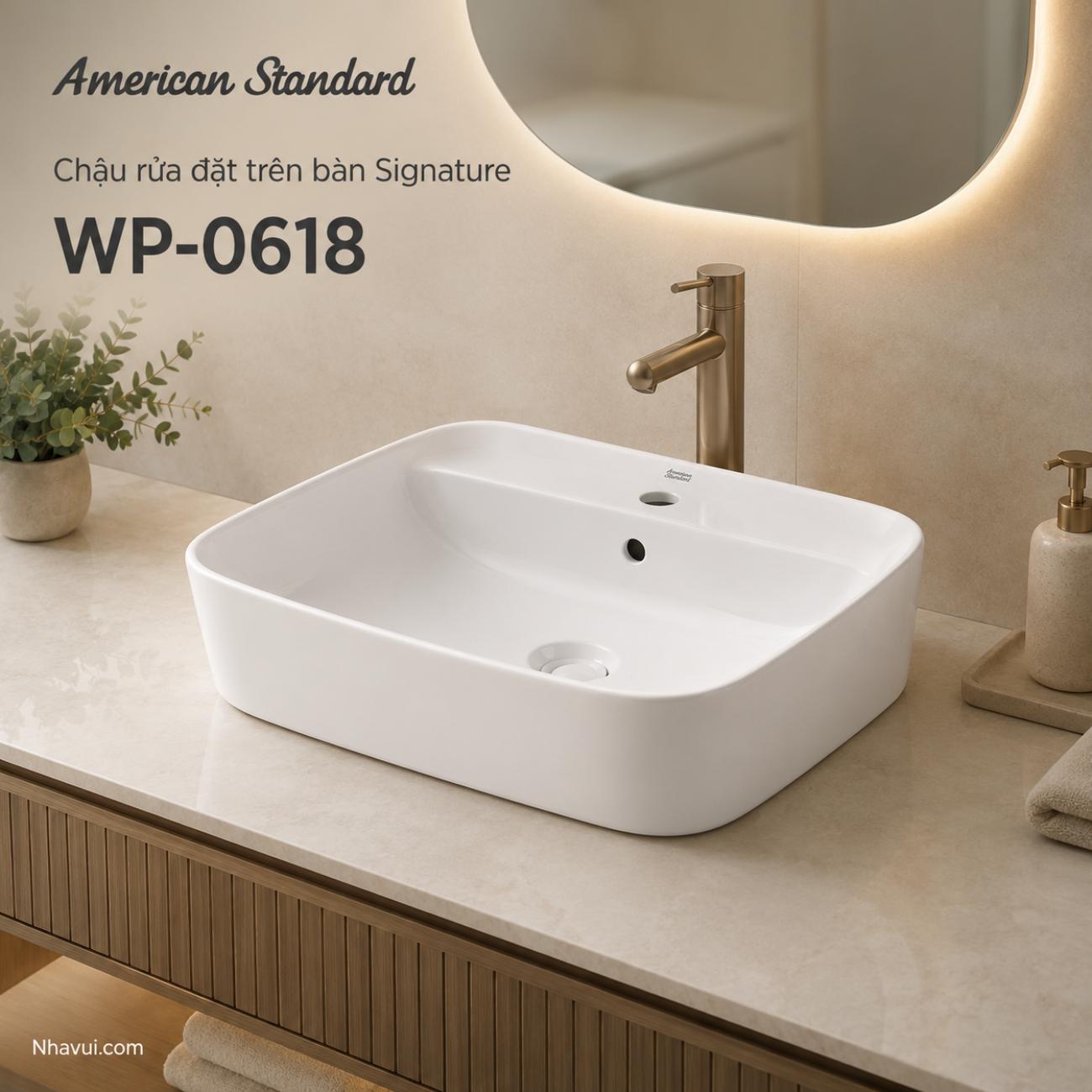 Chậu rửa đặt trên bàn American Standard WP-0618 Signature