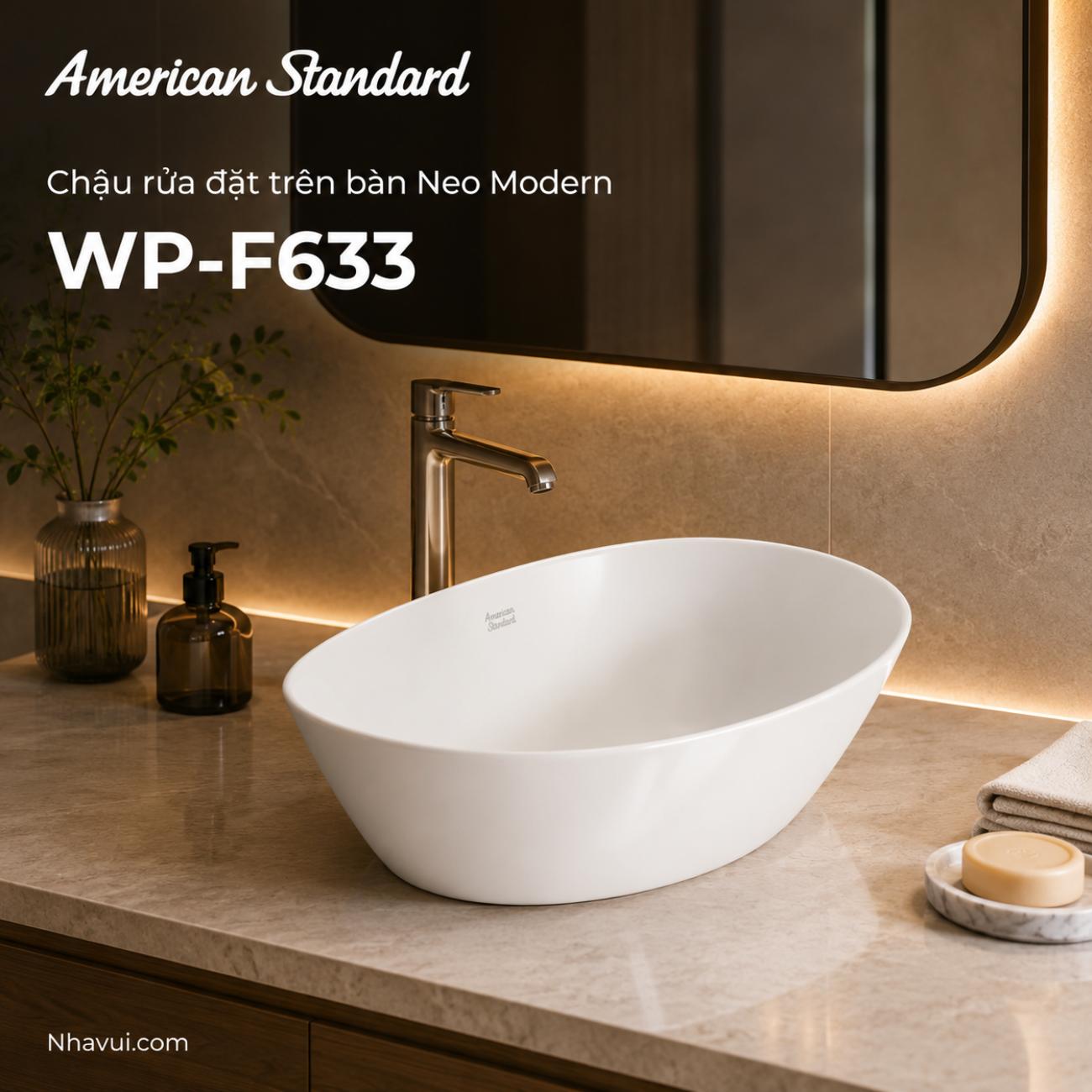 Chậu rửa đặt trên bàn American Standard WP-F633 Neo Modern