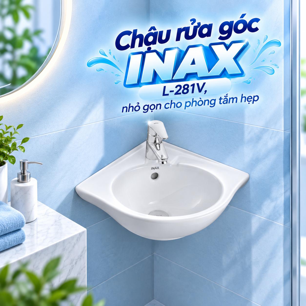 Chậu rửa góc INAX L-281V