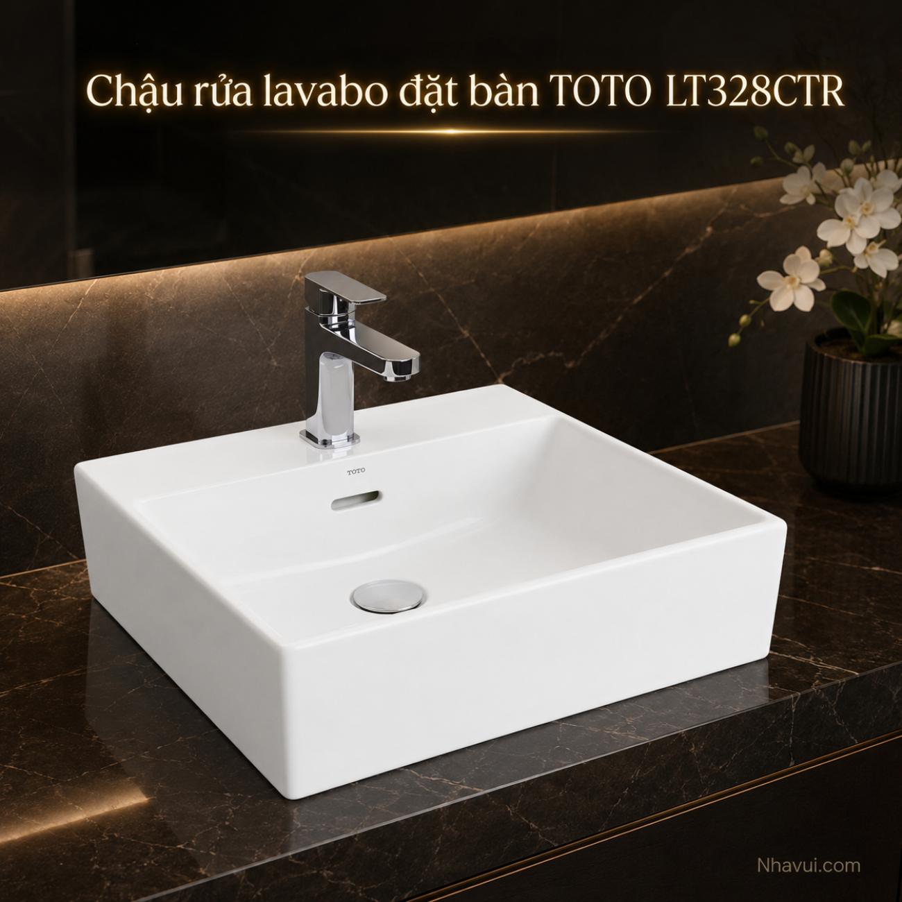 Chậu rửa lavabo đặt bàn TOTO LT328CTR