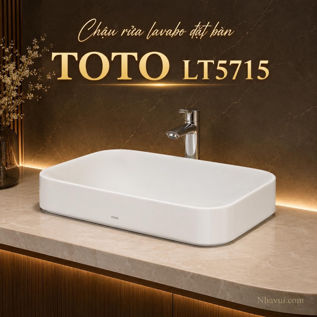 Chậu rửa lavabo đặt bàn TOTO LT5715