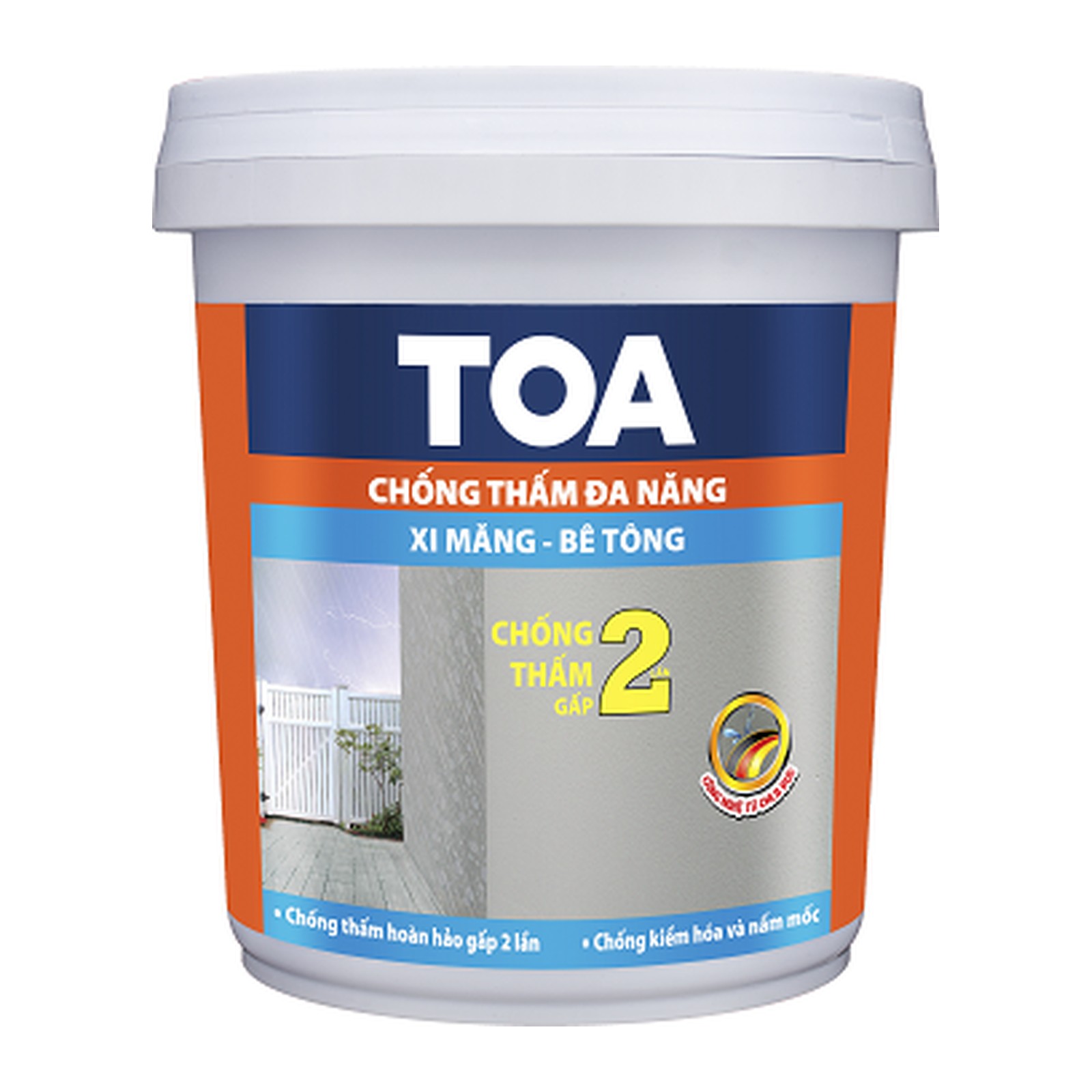 Chống thấm pha xi măng TOA Chống Thấm Đa Năng chính hãng – Thùng 20 kg; 4 kg; 1 kg