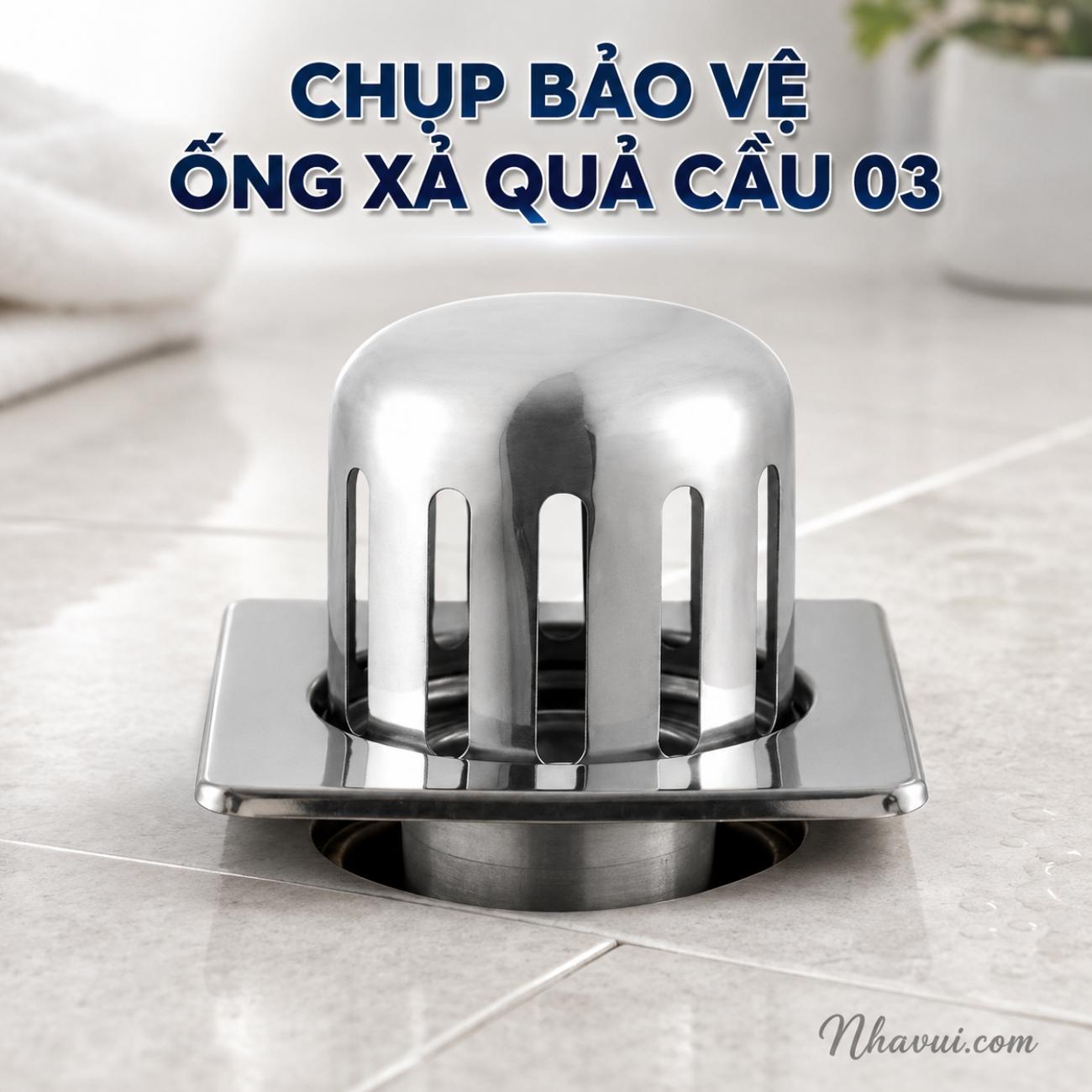 Chụp bảo vệ ống xả quả cầu Vanni Quả cầu 03 inox 304